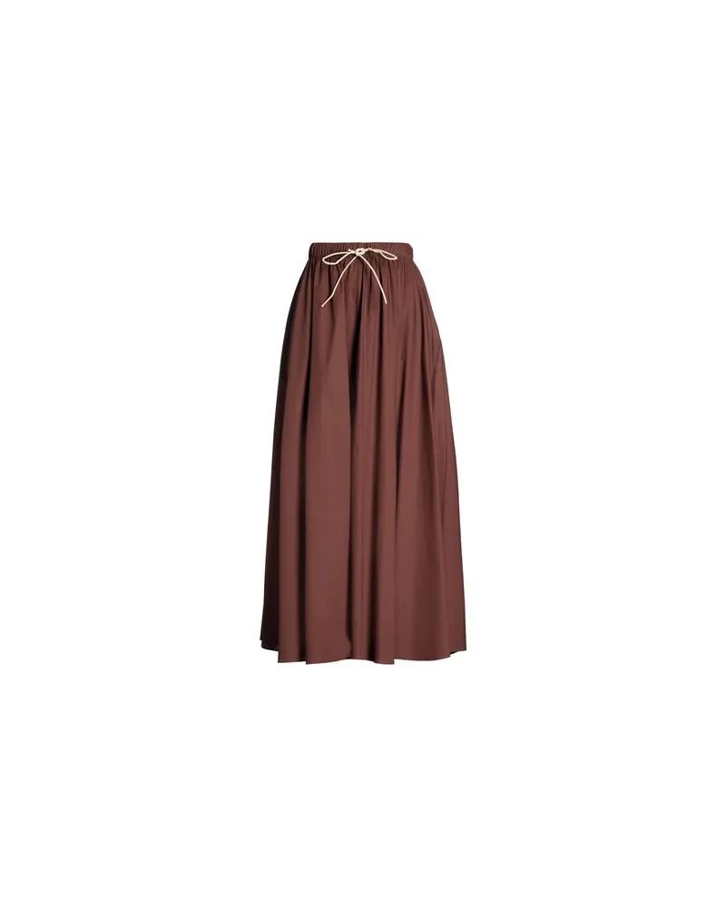ALYSI CHOCOLAT - HOSEN & RÖCKE - Maxi-Röckeauf YOOX.COM Schokobraun