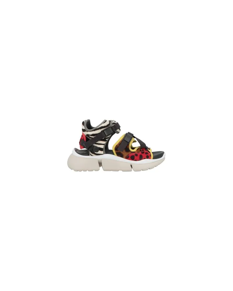 Chloé SCHUHE - Sandalenauf YOOX.COM Rot