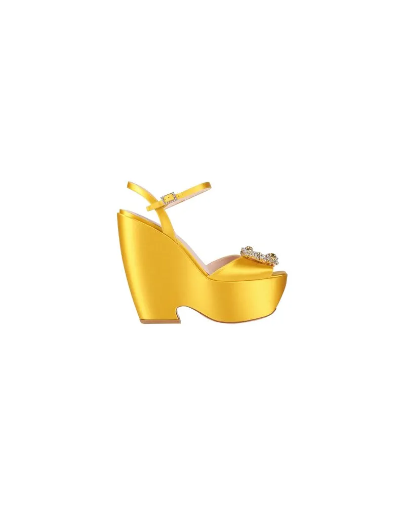 Roger Vivier SCHUHE - Sandalenauf YOOX.COM Gelb