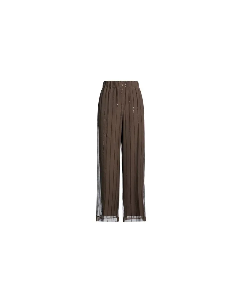 Brunello Cucinelli HOSEN & RÖCKE - Hosenauf YOOX.COM Schokobraun