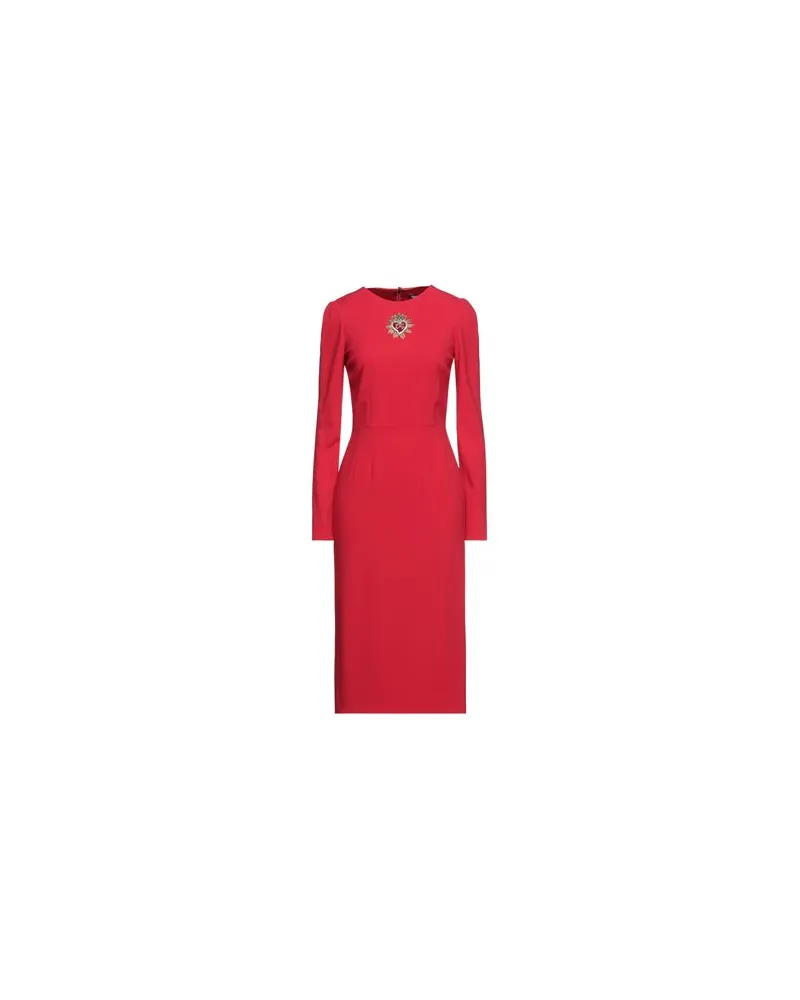 Dolce & Gabbana KLEIDER - Midi-Kleiderauf YOOX.COM Rot