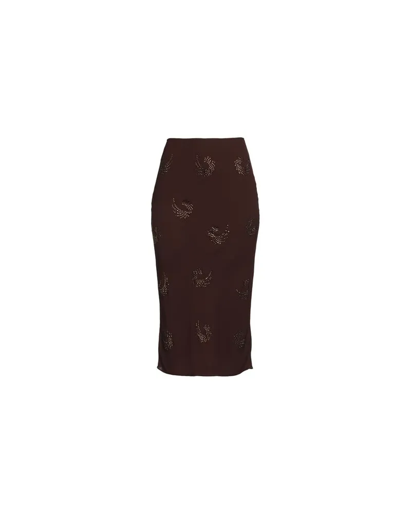 Pinko HOSEN & RÖCKE - Midi-Röckeauf YOOX.COM Schokobraun