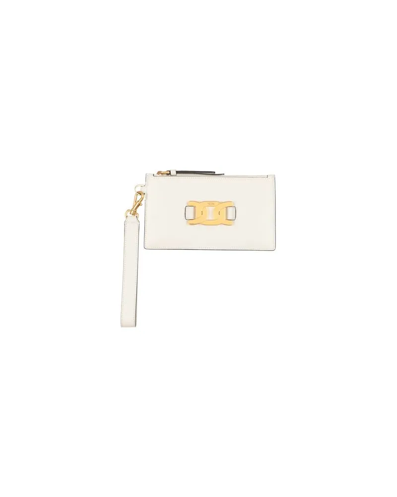 TOD'S Kleinlederwaren - Kosmetiktäschchenauf YOOX.COM Elfenbein