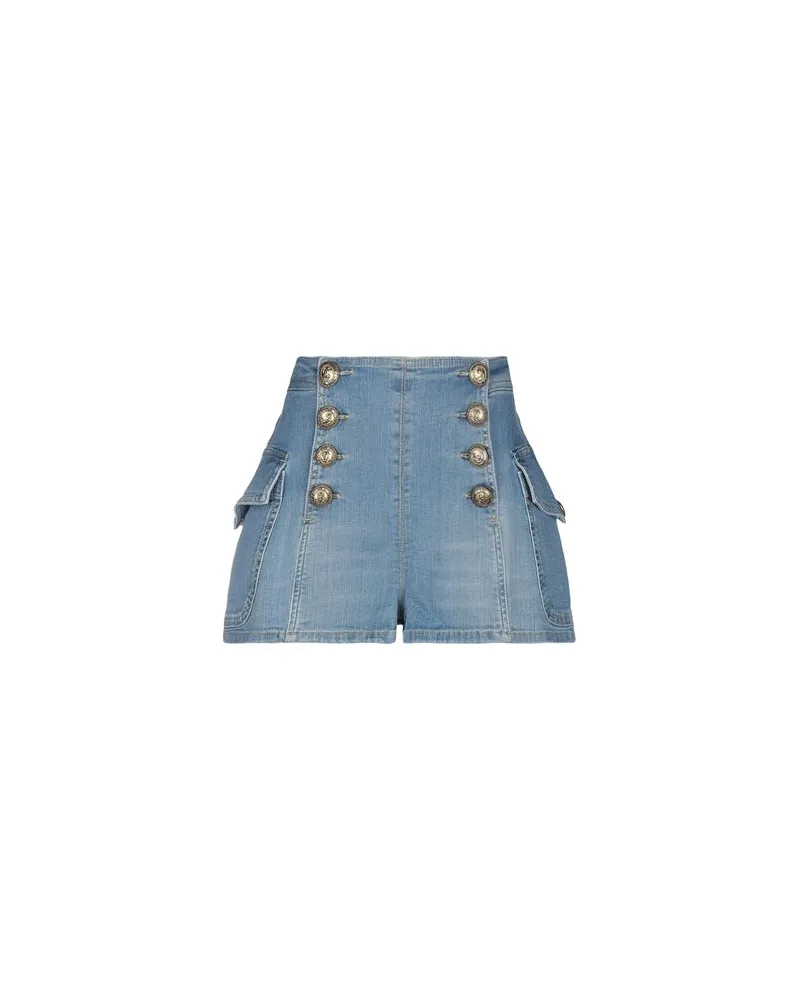Elisabetta Franchi HOSEN & RÖCKE - Jeansshortsauf YOOX.COM Blau