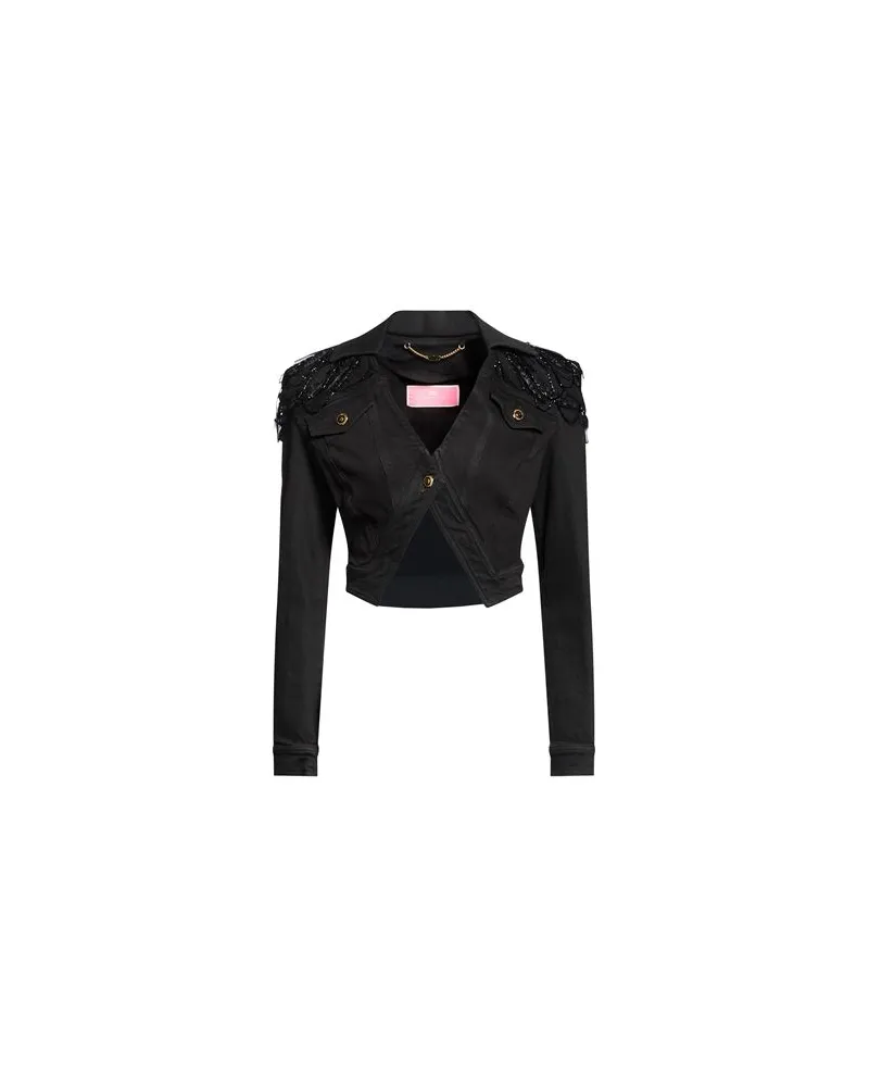 Elisabetta Franchi JACKEN & MÄNTEL - Jeansjacken/Mäntelauf YOOX.COM Schwarz