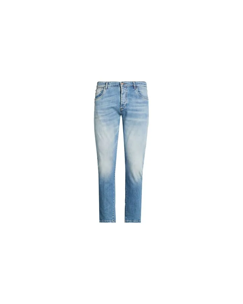 OFFICINA 36 HOSEN & RÖCKE - Jeanshosenauf YOOX.COM Blau