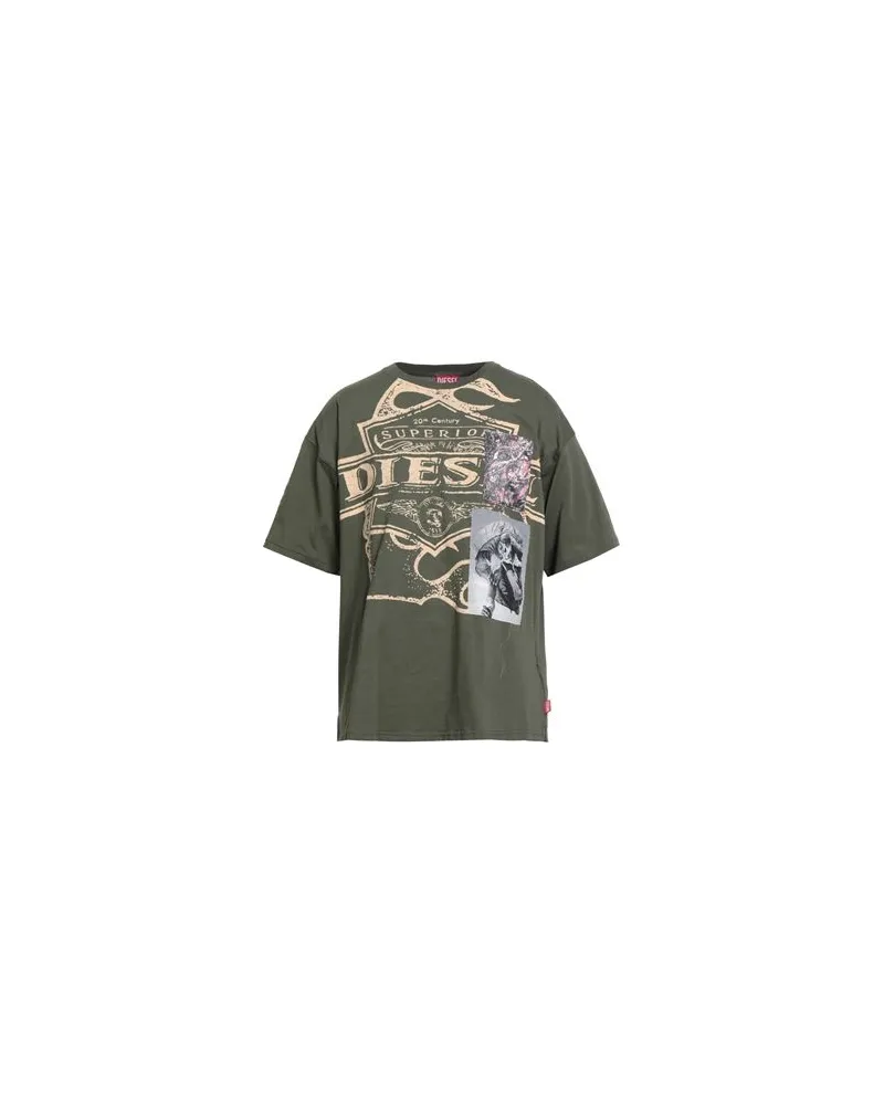 Diesel TOPS - T-shirtsauf YOOX.COM Militärgrün