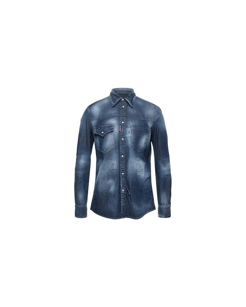 Dsquared2 TOPS - Jeanshemdenauf YOOX.COM Blau