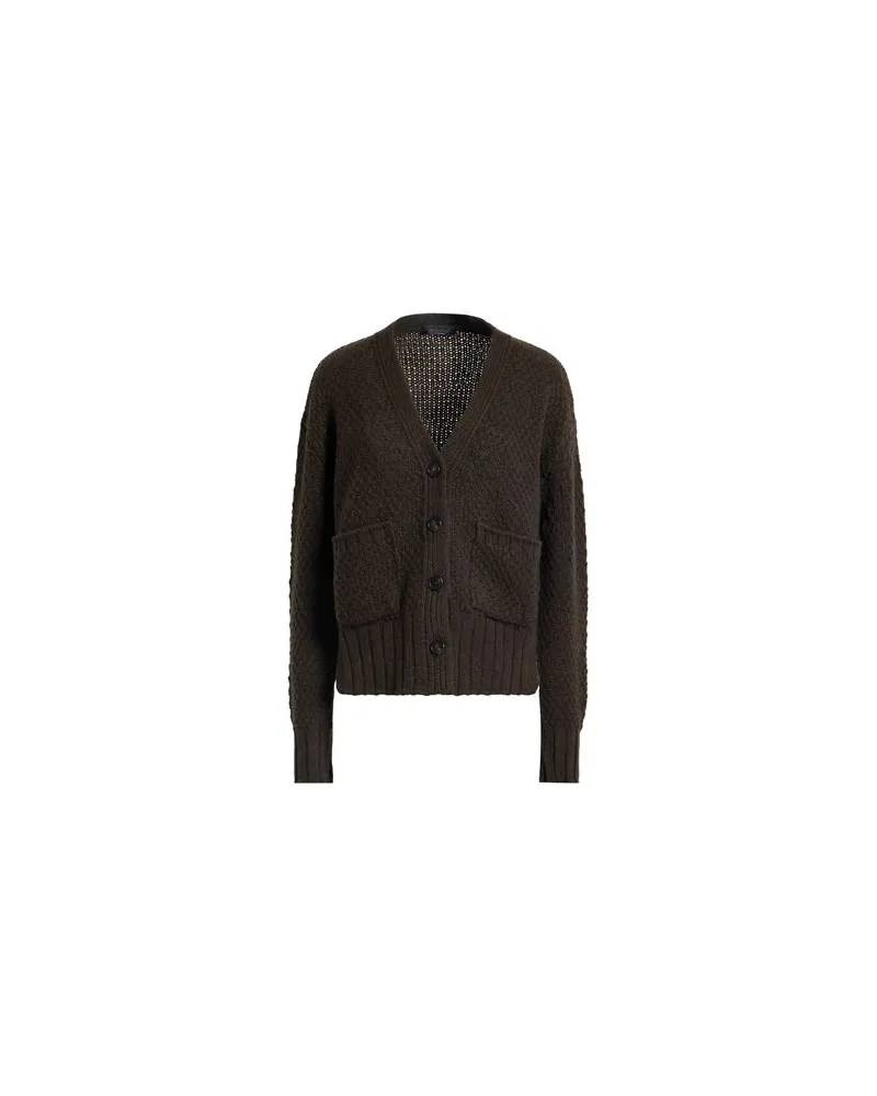 ARAGONA STRICKWAREN - Strickjackenauf YOOX.COM Dunkelgrün