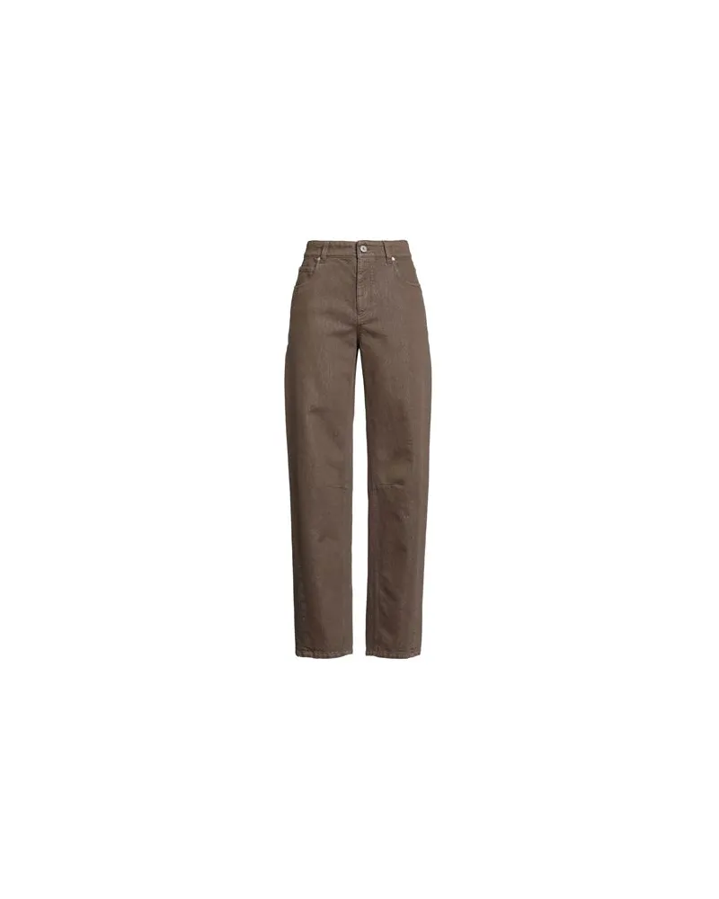 Brunello Cucinelli HOSEN & RÖCKE - Jeanshosenauf YOOX.COM Khaki