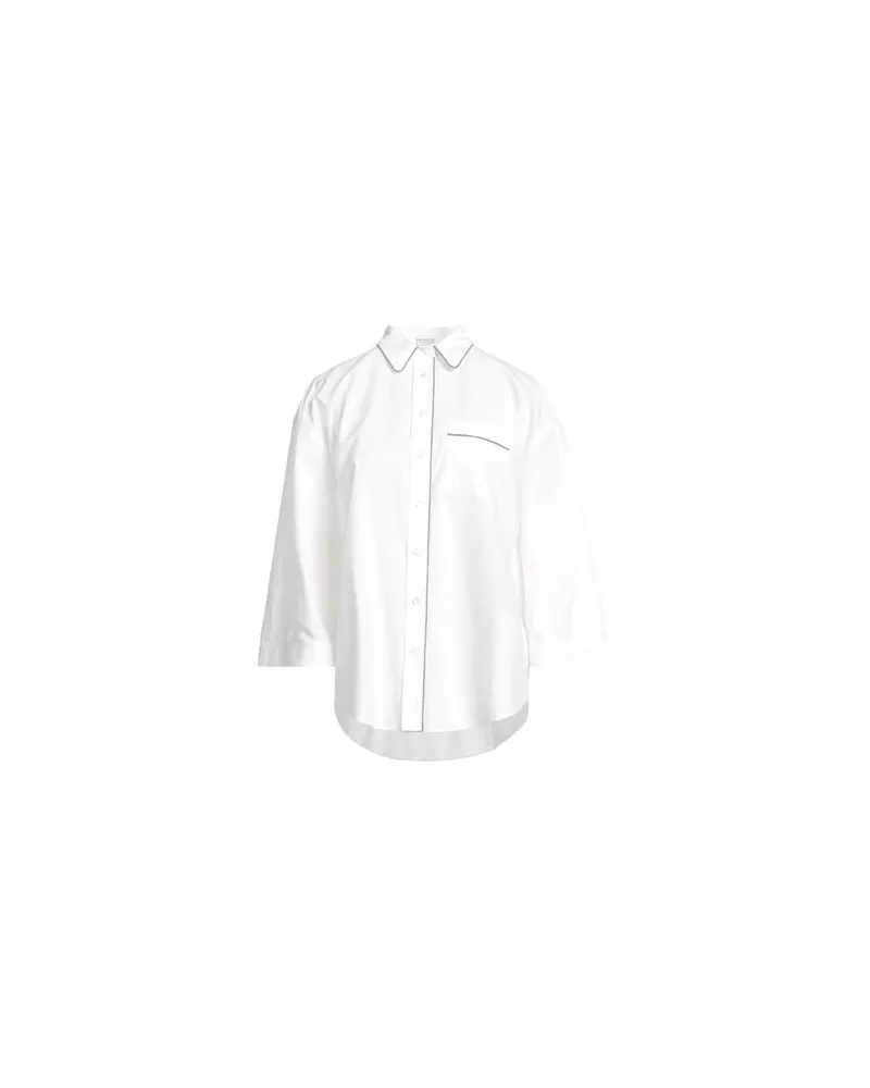 Brunello Cucinelli TOPS - Hemdenauf YOOX.COM Weiß