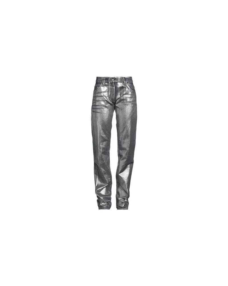 MSGM HOSEN & RÖCKE - Jeanshosenauf YOOX.COM Silber
