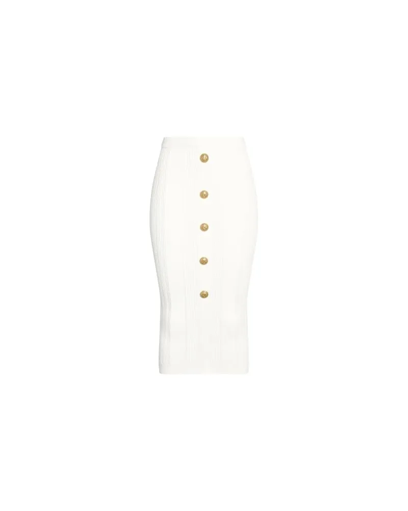 Balmain HOSEN & RÖCKE - Midi-Röckeauf YOOX.COM Weiß