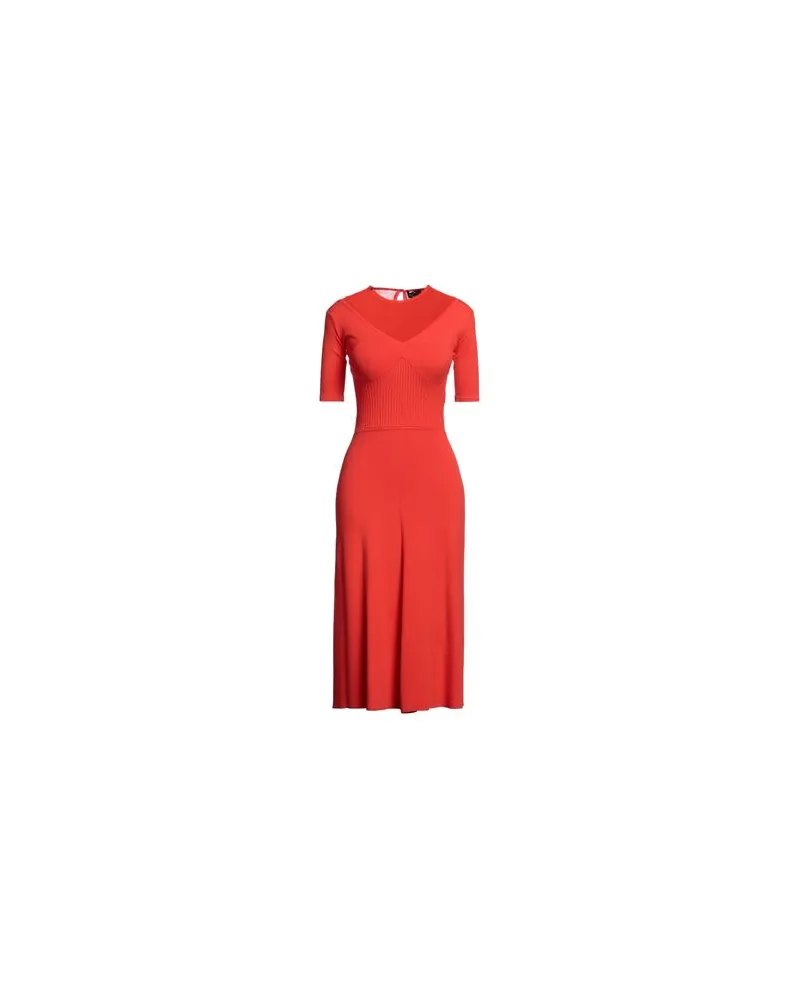 Elisabetta Franchi KLEIDER - Midi-Kleiderauf YOOX.COM Rot