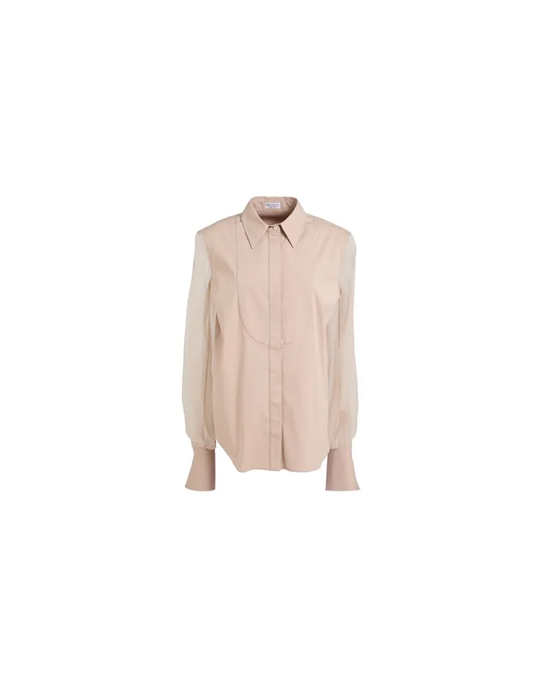 Brunello Cucinelli TOPS - Hemdenauf YOOX.COM Sand