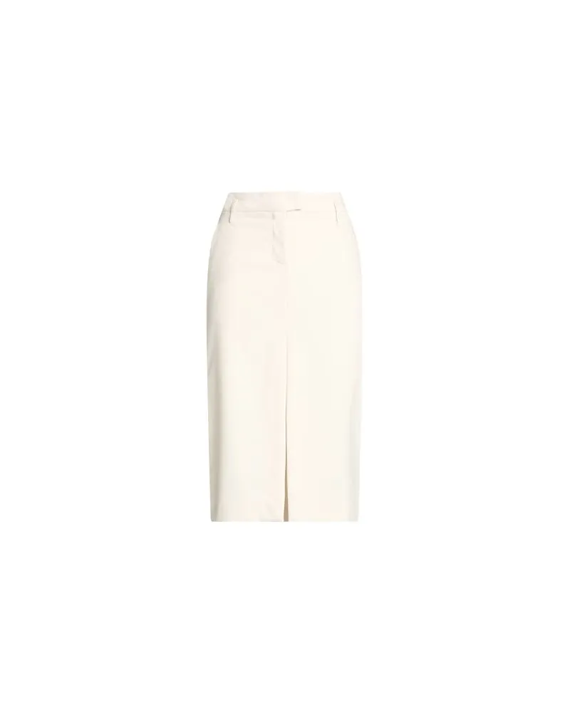 Icona By Kaos HOSEN & RÖCKE - Midi-Röckeauf YOOX.COM Cremeweiß