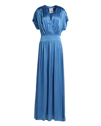 Semicouture Maxi-Kleid Taubenblau