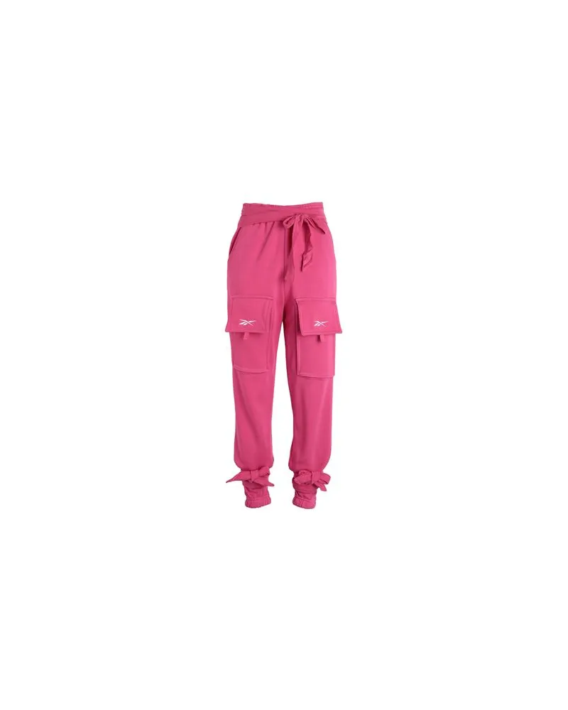 Reebok RBK CARDI KNIT PANT   - HOSEN & RÖCKE - Hosenauf YOOX.COM Fuchsia