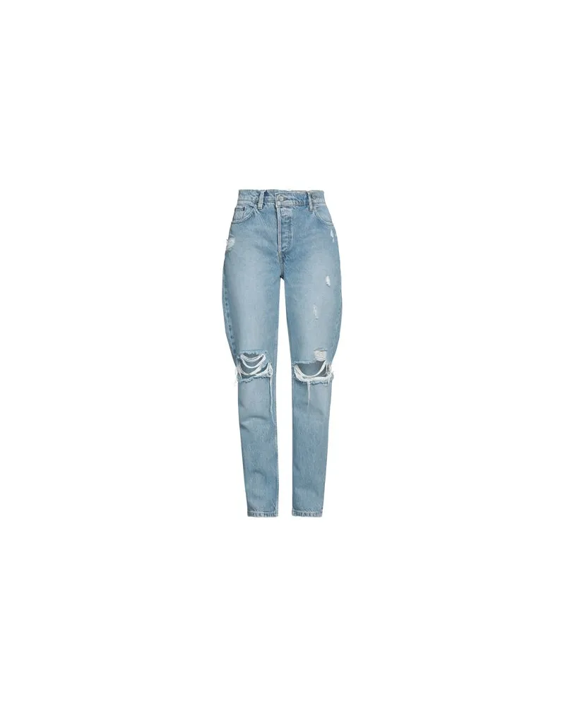 BOYISH HOSEN & RÖCKE - Jeanshosenauf YOOX.COM Blau