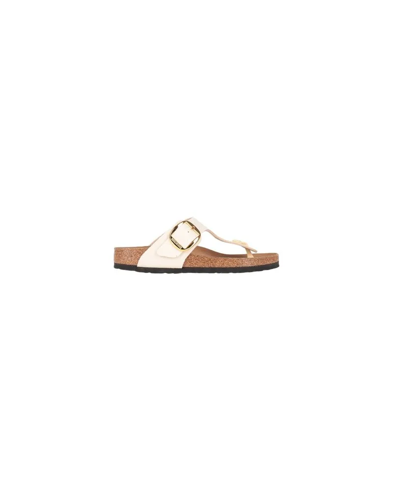 Birkenstock SCHUHE - Zehentrennerauf YOOX.COM Cremeweiß