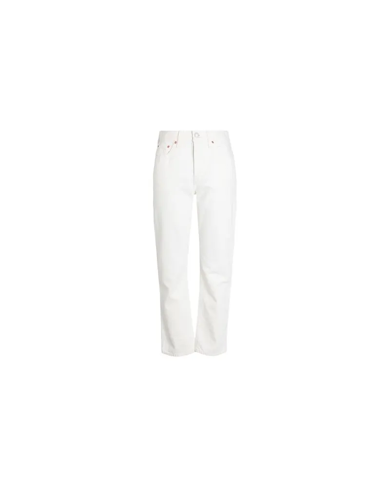 Levi's 501® JEANS FOR WOMEN WHITES  - HOSEN & RÖCKE - Jeanshosenauf YOOX.COM Elfenbein