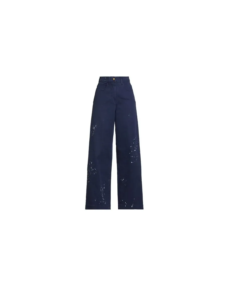 ALYSI CRÈME - HOSEN & RÖCKE - Jeanshosenauf YOOX.COM Marineblau