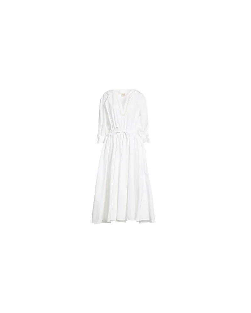 TOD'S KLEIDER - Maxi-Kleiderauf YOOX.COM Weiß