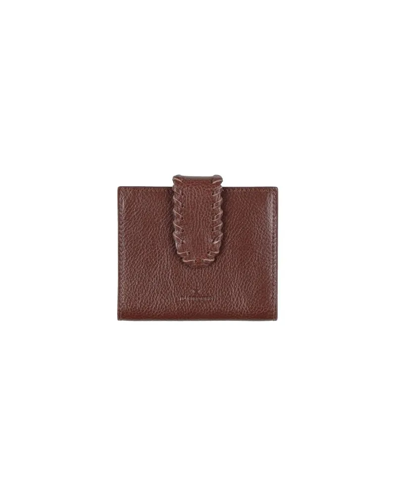 IL BISONTE Kleinlederwaren - Brieftaschenauf YOOX.COM Schokobraun