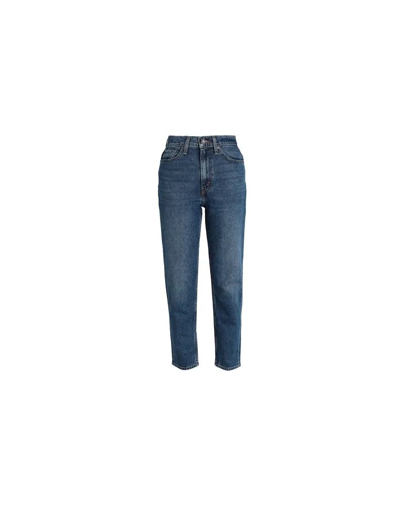 Levi's 80S MOM JEAN DARK INDIGO - WORN IN  - HOSEN & RÖCKE - Jeanshosenauf YOOX.COM Blau