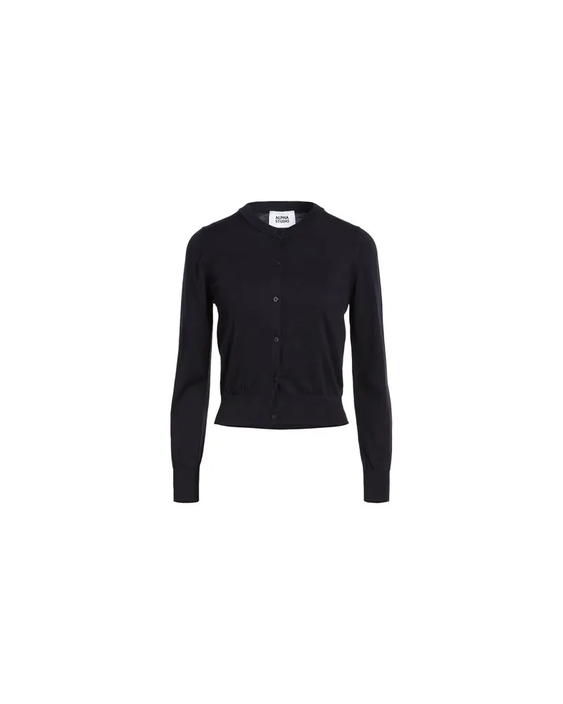 Alpha Studio STRICKWAREN - Strickjackenauf YOOX.COM Nachtblau