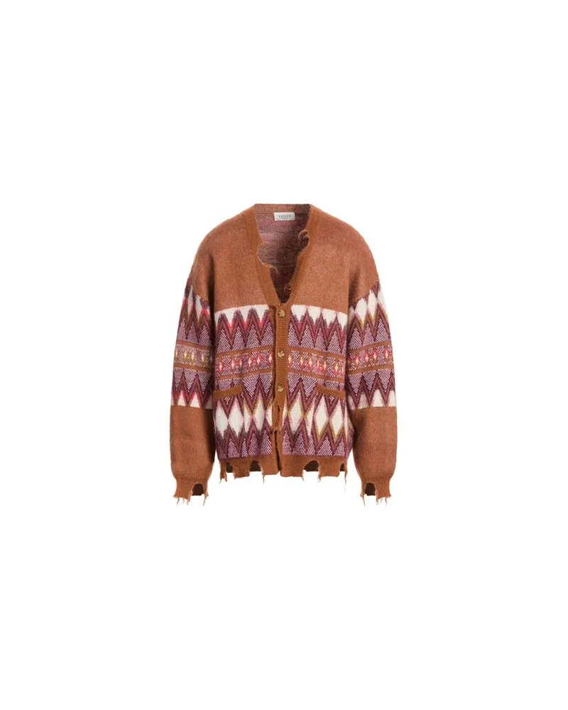 Laneus STRICKWAREN - Strickjackenauf YOOX.COM Lederfarben