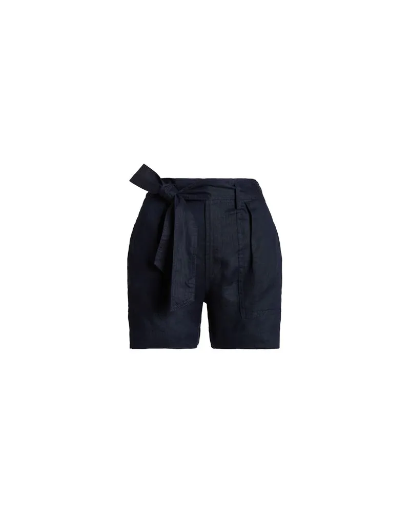 Ralph Lauren BELTED LINEN SHORT  - HOSEN & RÖCKE - Shorts & Bermudashortsauf YOOX.COM Marineblau
