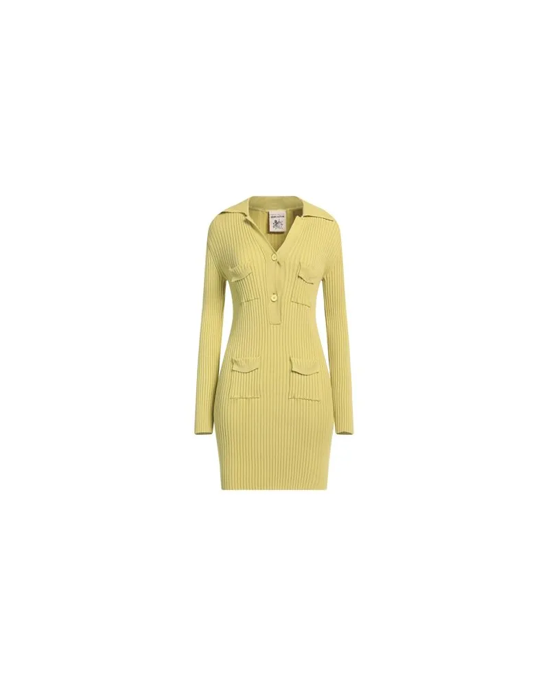 Semicouture KLEIDER - Mini-Kleiderauf YOOX.COM Limettengrün