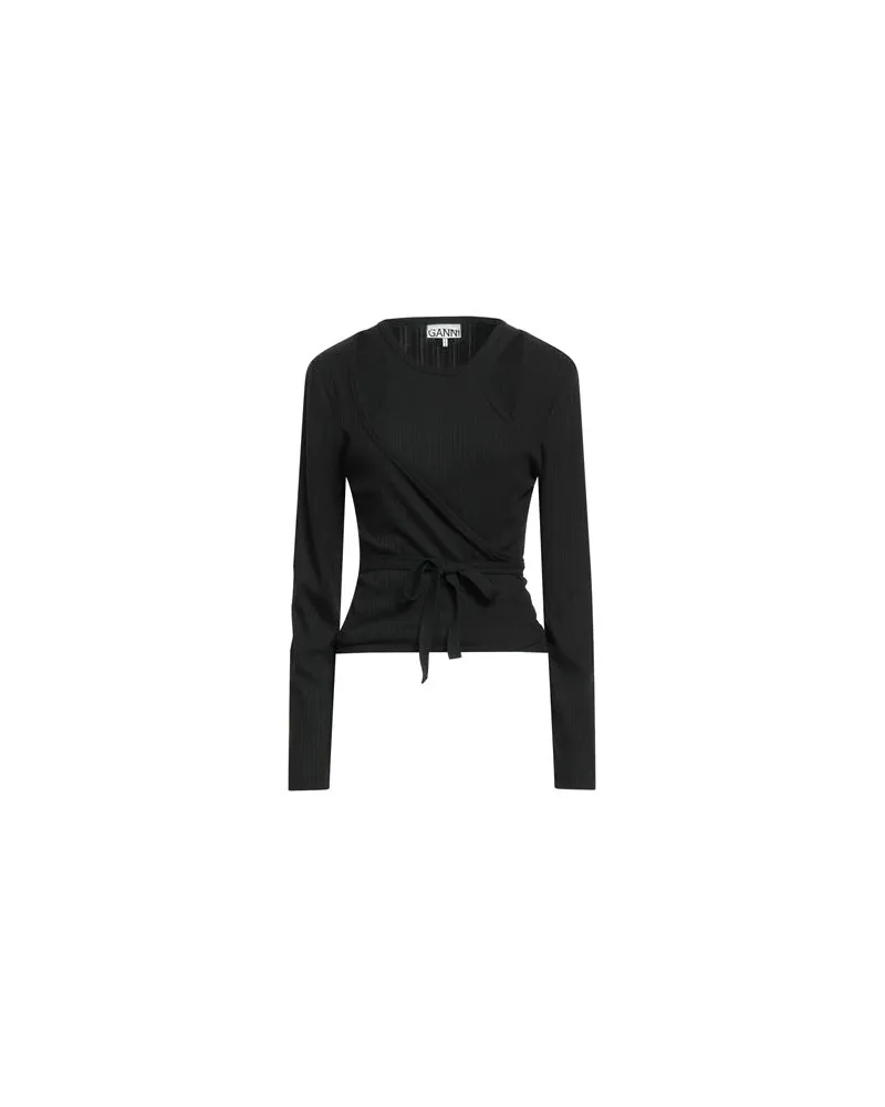 Ganni TOPS - Topsauf YOOX.COM Schwarz