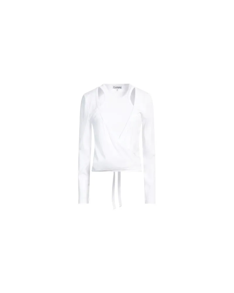 Ganni TOPS - Topsauf YOOX.COM Weiß