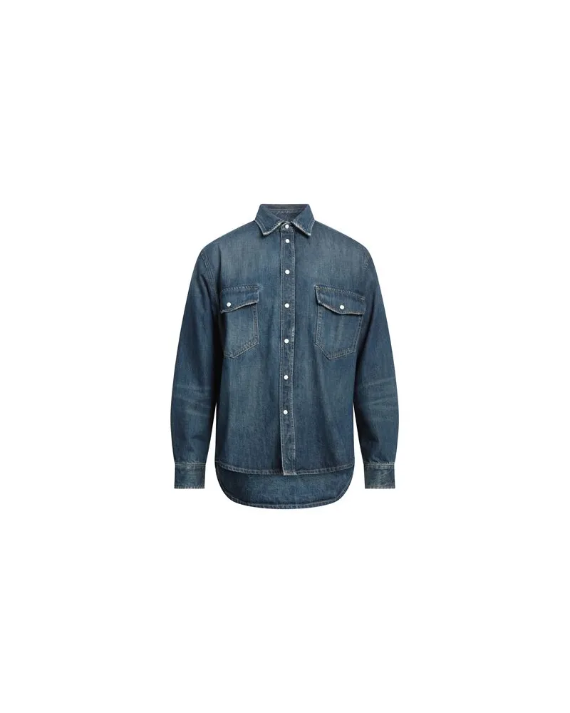 1989 STUDIO TOPS - Jeanshemdenauf YOOX.COM Blau