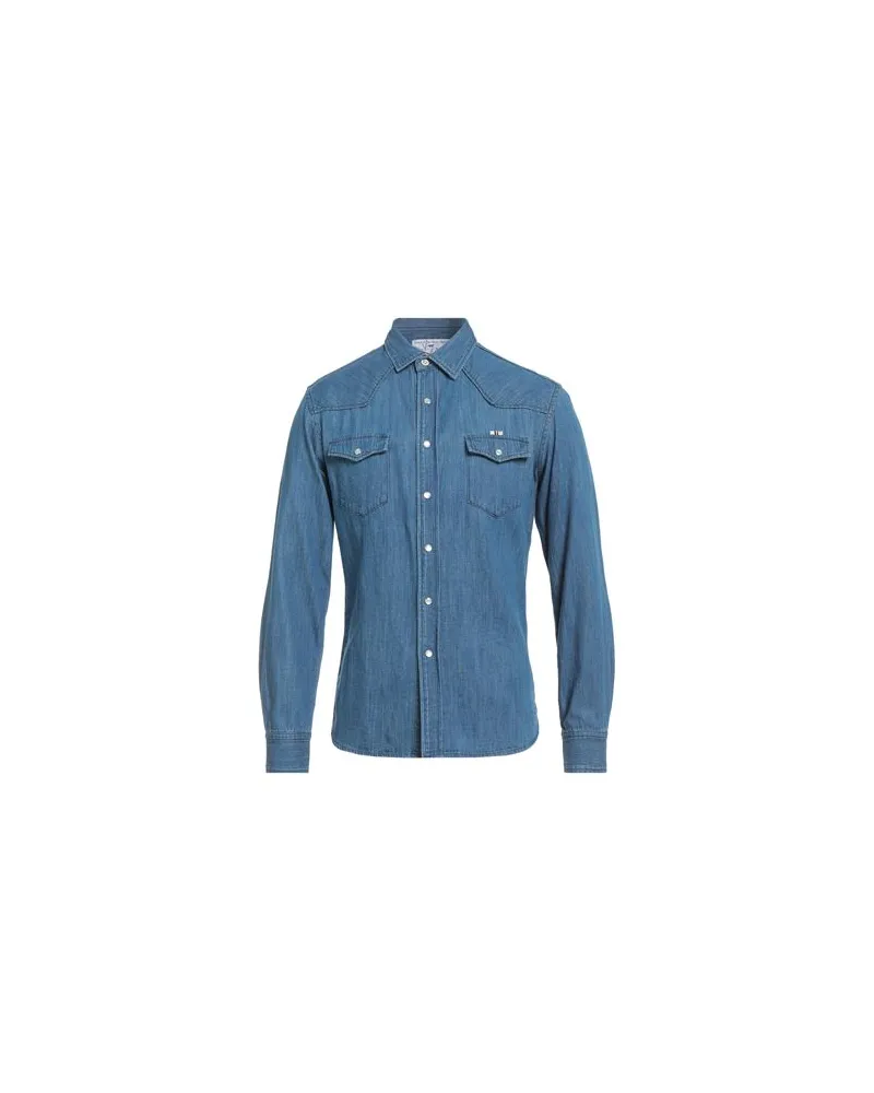 Kitsuné TOPS - Jeanshemdenauf YOOX.COM Blau
