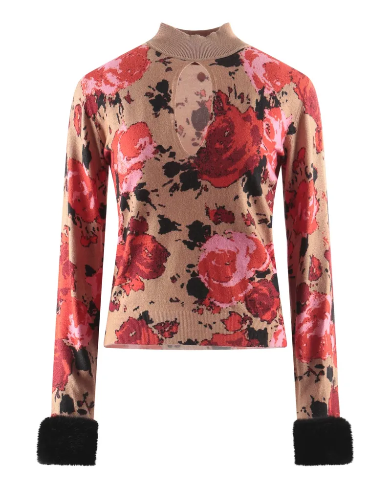 Blumarine Rollkragenpullover Kamel