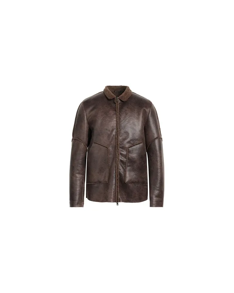 Daniele Alessandrini JACKEN & MÄNTEL - Shearling- & Kunstfellauf YOOX.COM Braun