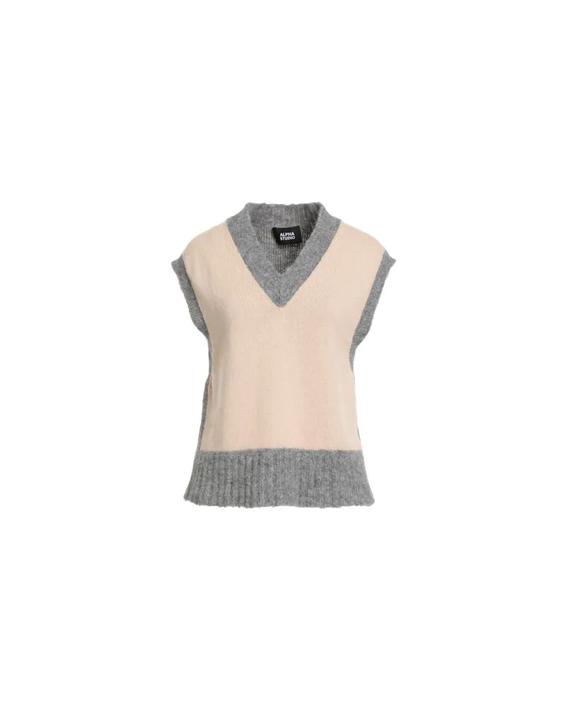 Alpha Studio STRICKWAREN - Pulloverauf YOOX.COM Beige