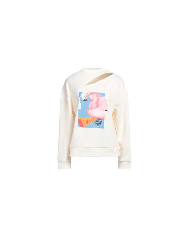 ICE PLAY TOPS - Sweatshirtsauf YOOX.COM Cremeweiß