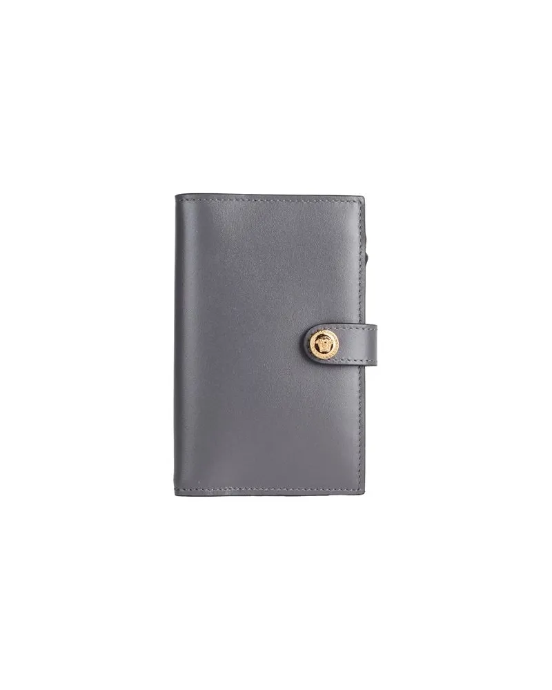 Versace Kleinlederwaren - Brieftaschenauf YOOX.COM Grau