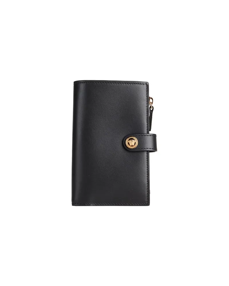Versace Kleinlederwaren - Brieftaschenauf YOOX.COM Schwarz