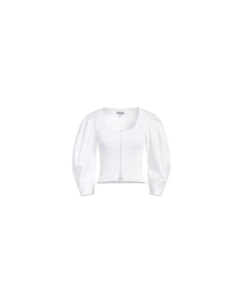 Ganni TOPS - Topsauf YOOX.COM Weiß