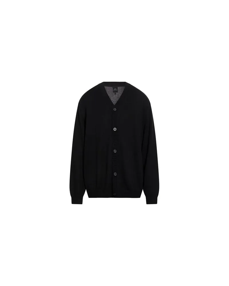 Armani Exchange STRICKWAREN - Strickjackenauf YOOX.COM Schwarz