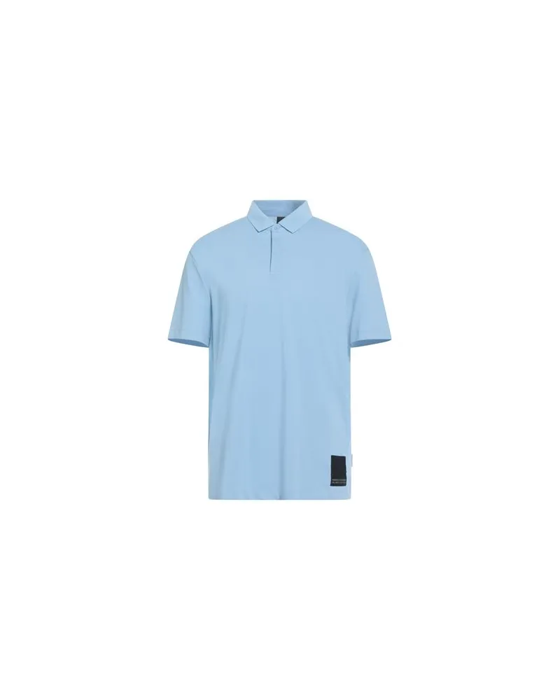 Armani Exchange TOPS - Poloshirtsauf YOOX.COM Himmelblau