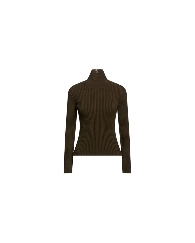 Max Mara STRICKWAREN - Rollkragenpulloverauf YOOX.COM Dunkelgrün