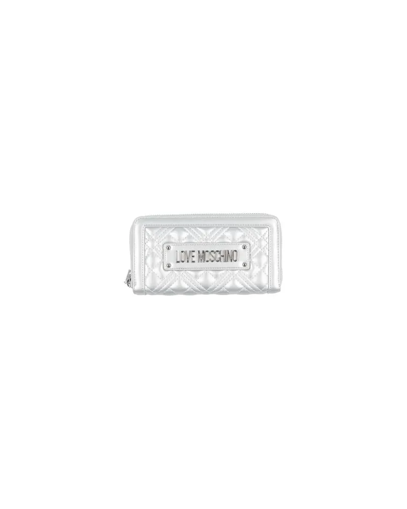 Moschino Kleinlederwaren - Brieftaschenauf YOOX.COM Silber