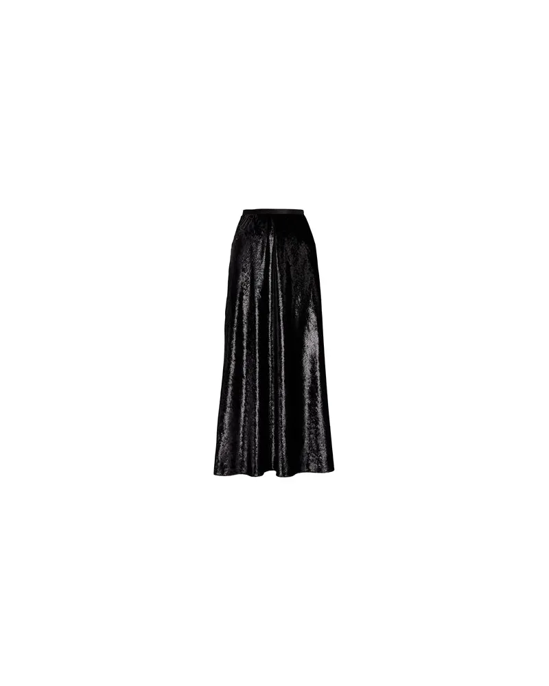 Ralph Lauren BIAS-CUT METALLIC VELVET MERMAID SKIRT  - HOSEN & RÖCKE - Midi-Röckeauf YOOX.COM Schwarz