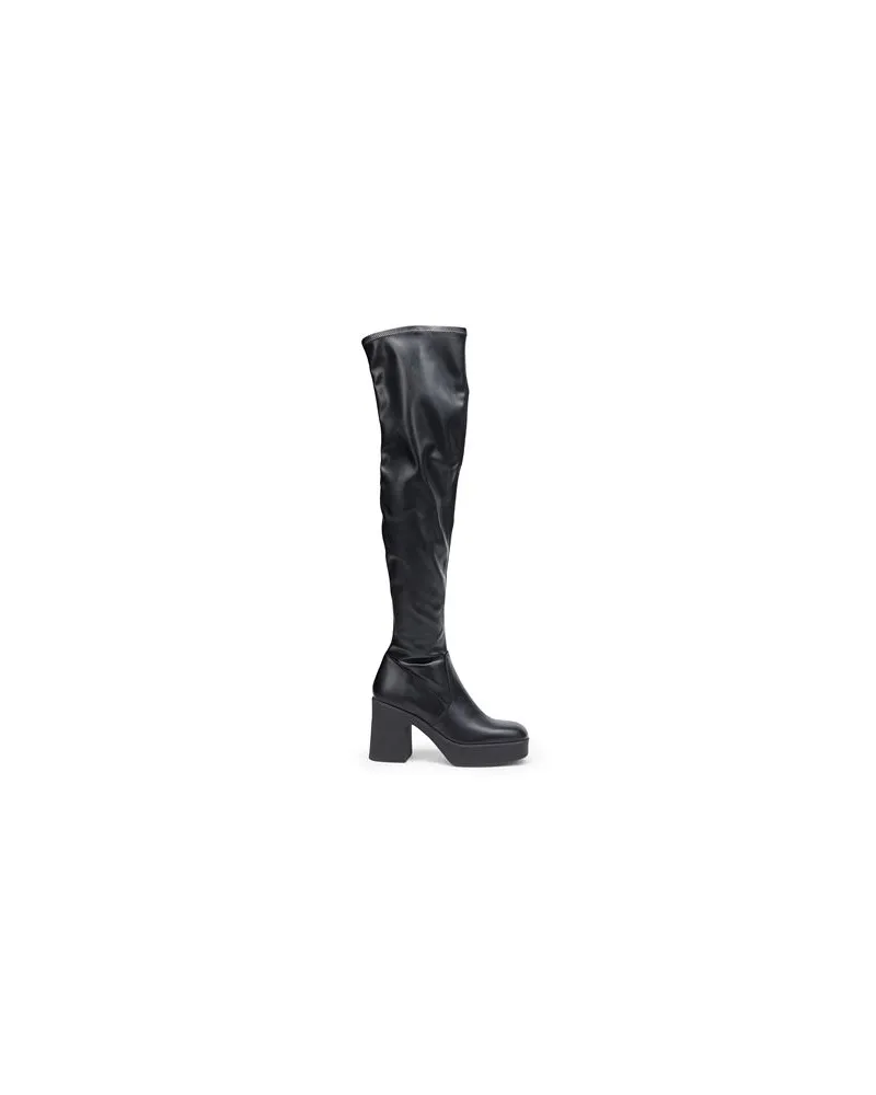 8 by Yoox KNEE-HIGH PLATFORM BOOTS  - SCHUHE - Stiefelauf YOOX.COM Schwarz
